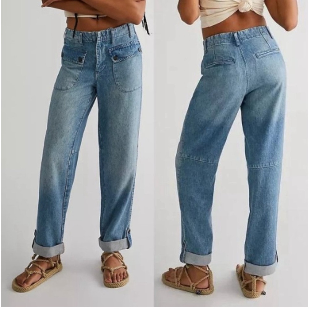 NWOT free people Slouchy mom Rory lyocell jeans size 29